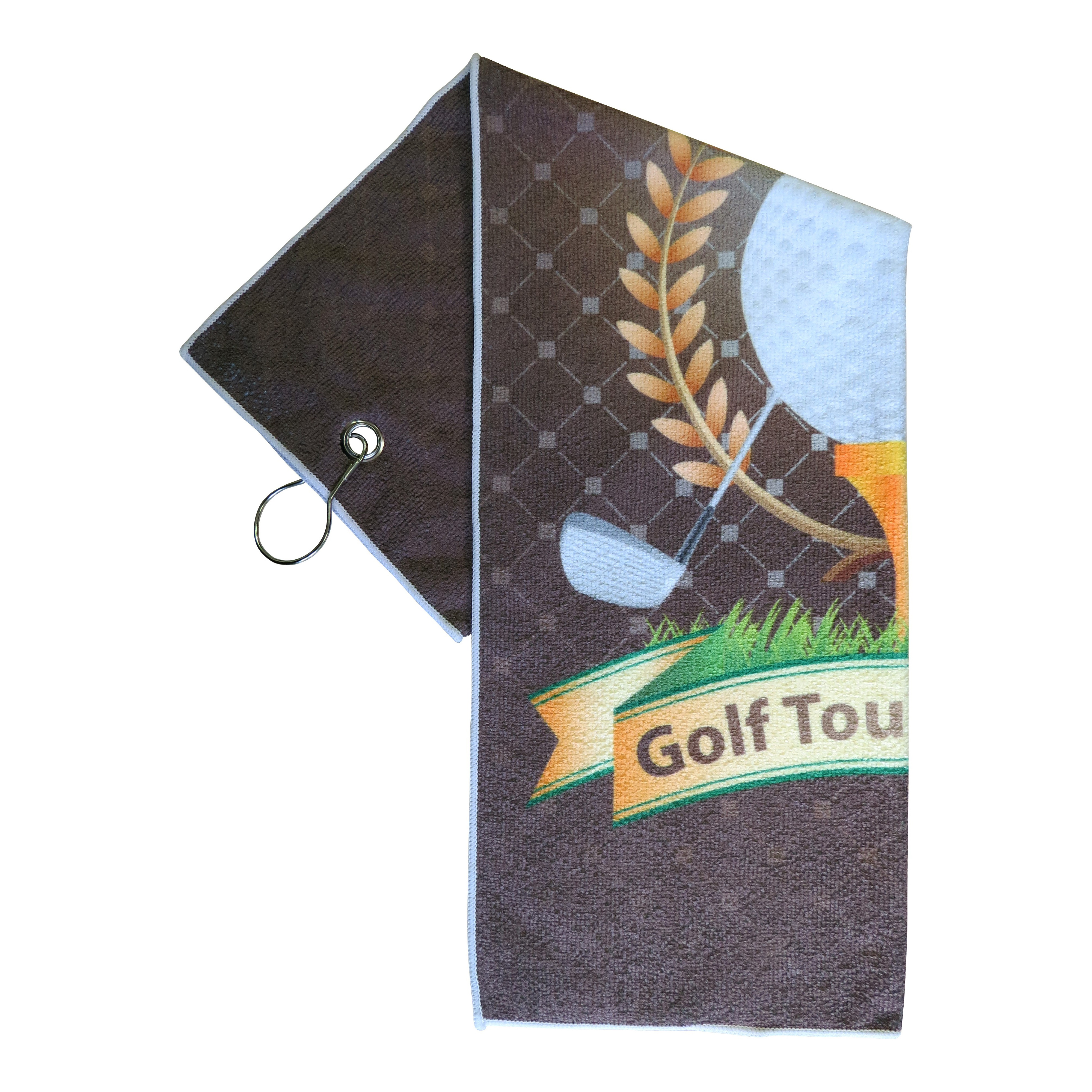 Printed Microfiber Golf Towel